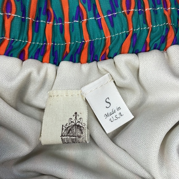 ANTHROPOLOGIE PRINT SKIRT WITH TIES IN BACK & POCKETS!!! SIZE SMALL! LIKE NEW! - Picture 7 of 7